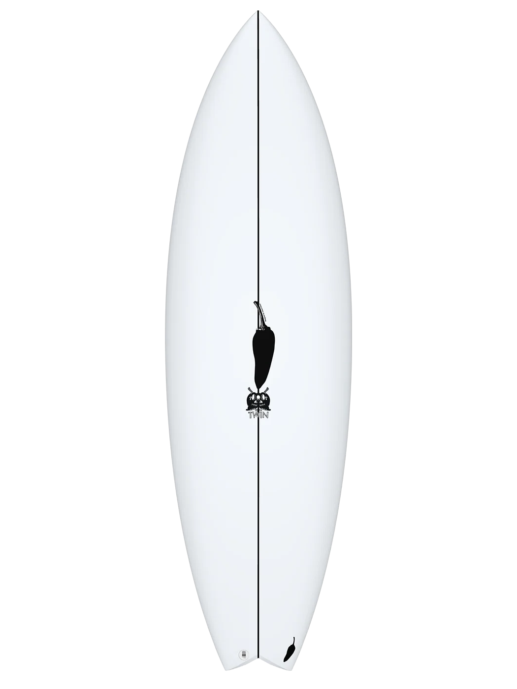 Chilli Peppa Twin surfboard